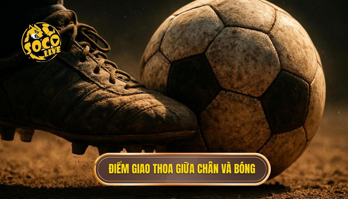 Kỹ thuật sút bóng bằng mu bàn chân: Bí quyết tạo lực & chính xác 1 Điểm Tiếp Xúc Hoàn Hảo Giữa Chân Và Bóng