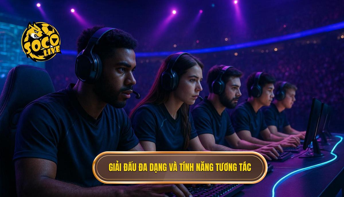 Hệ thống giải đấu đa dạng và tính năng tương tác độc đáo