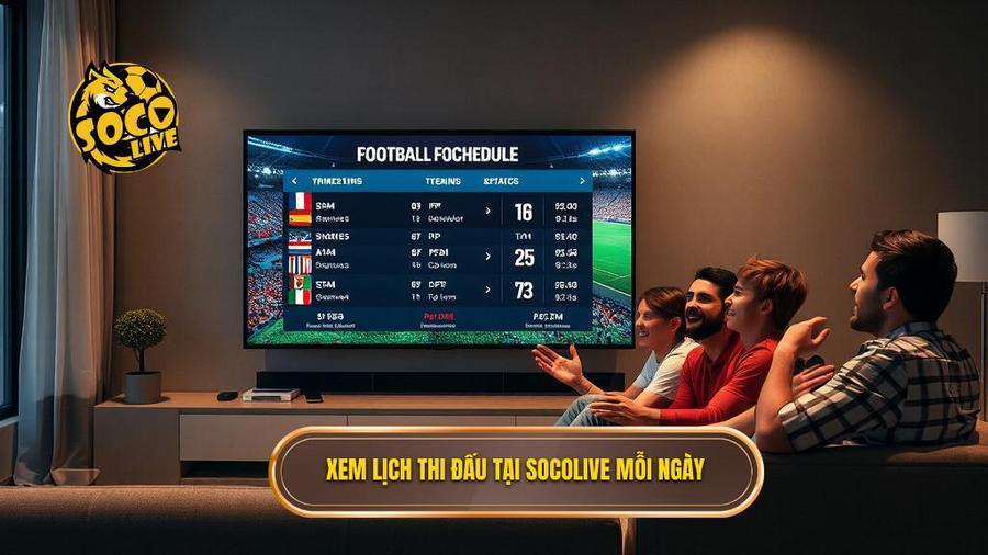 Socolive xem lịch thi đấu bóng đá trực tuyến: Nhanh chóng, chính xác và chuyên nghiệp 1 Xem lịch thi đấu tại Socolive mỗi ngày