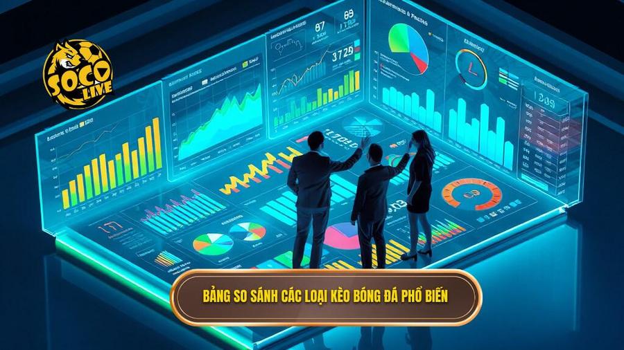 Bảng so sánh các loại kèo bóng đá phổ biến