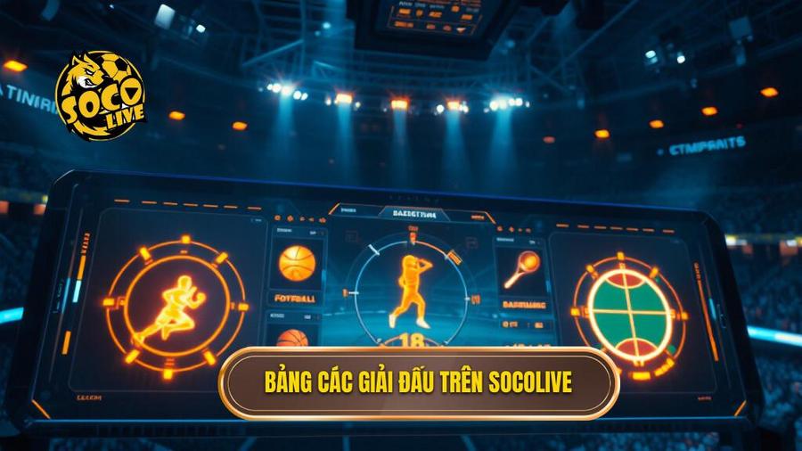 Bảng các giải đấu trên Socolive