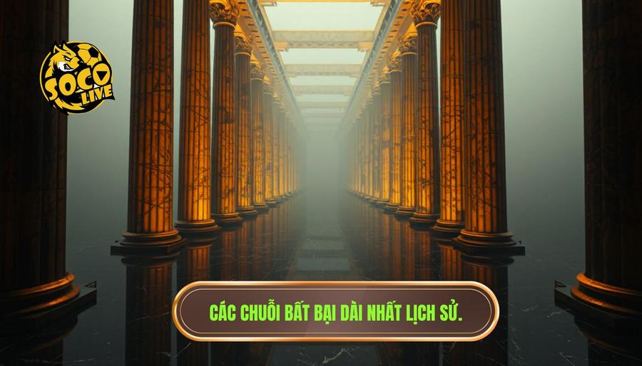 Chuỗi bất bại dài nhất: Hành trình của những vị thần trong làng túc cầu 3 Bảng thống kê các chuỗi bất bại dài nhất lịch sử (Tính riêng giải VĐQG)
